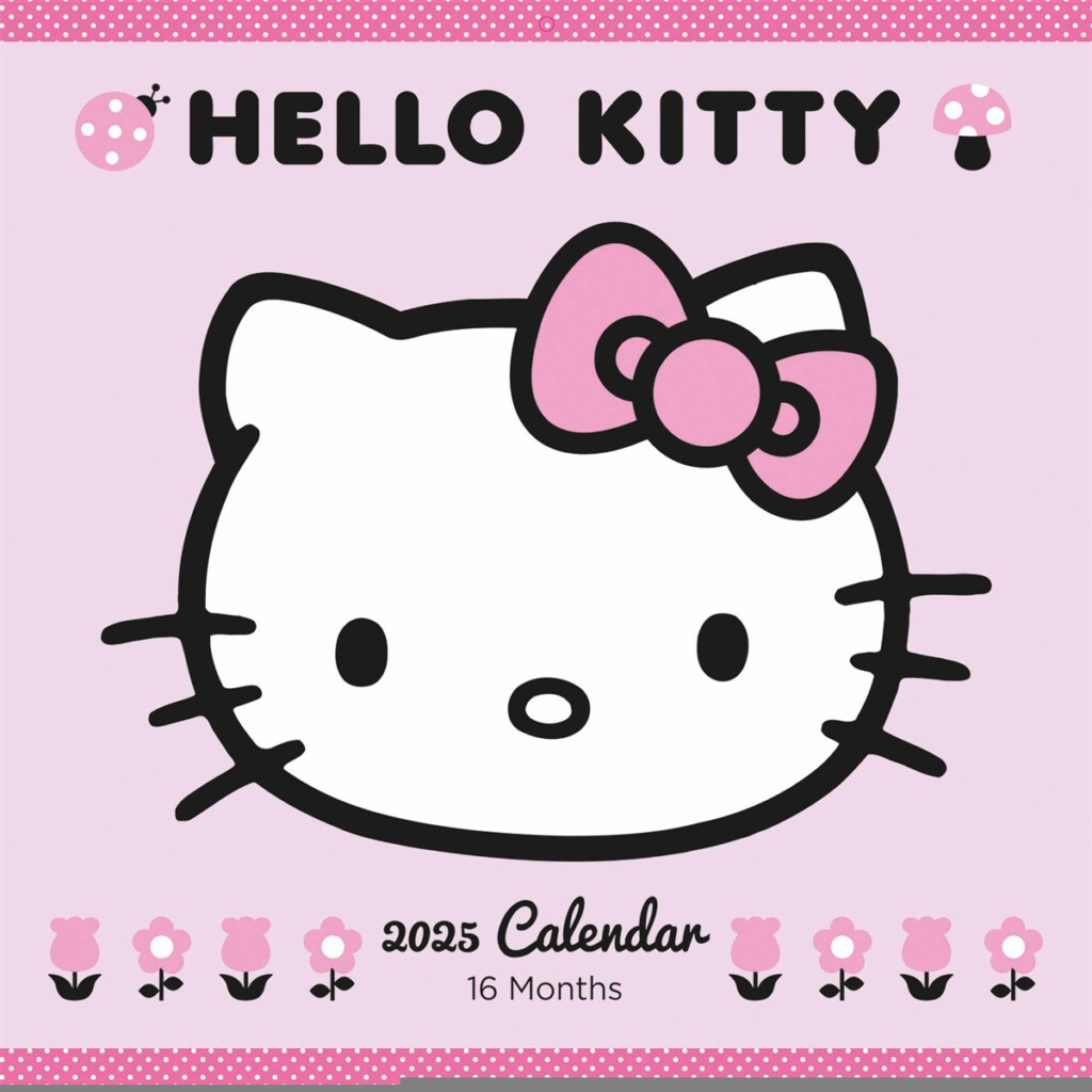 12 Month Free Printable Hello Kitty Calendar 2025 Calendar 2025
