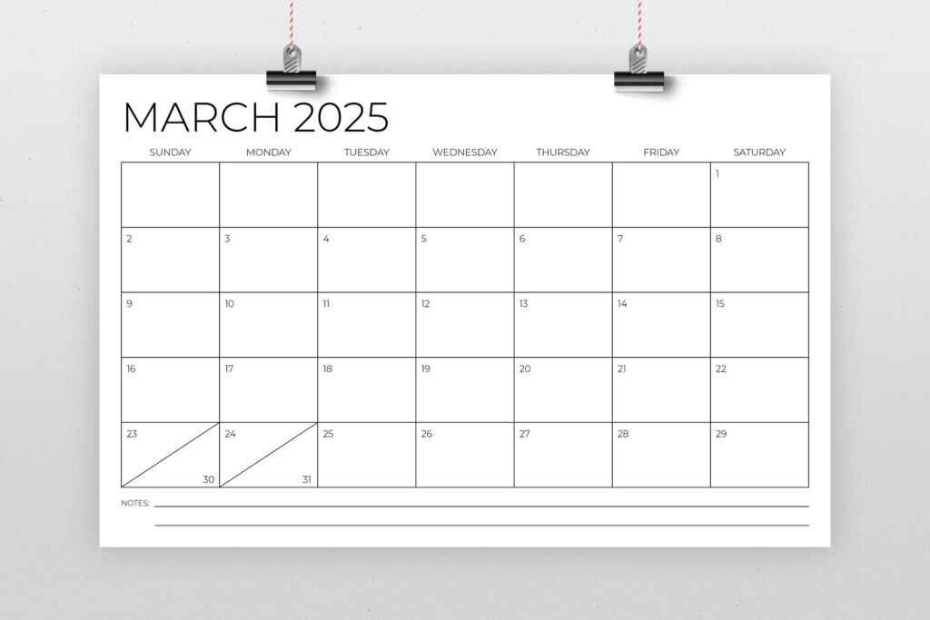 2025 11x17 Calendar Template By Running With Foxes TheHungryJPEG