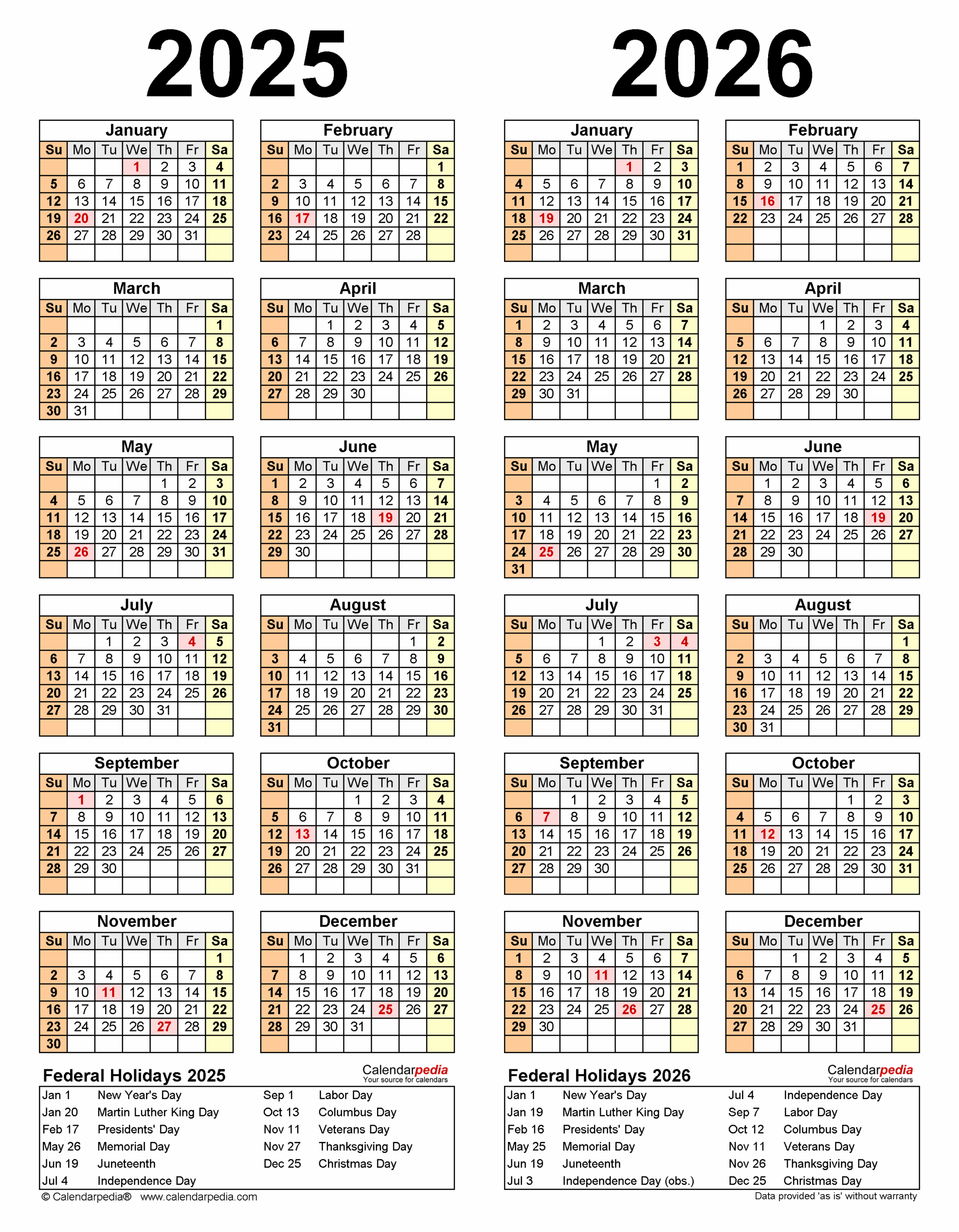 2025 2026 Printable Calendar A Comprehensive Guide To Planning And