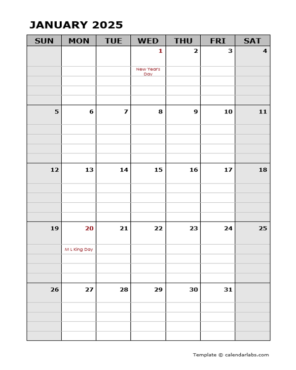 2025 Blank Calendar Template Word Template Free To Print Veda B 