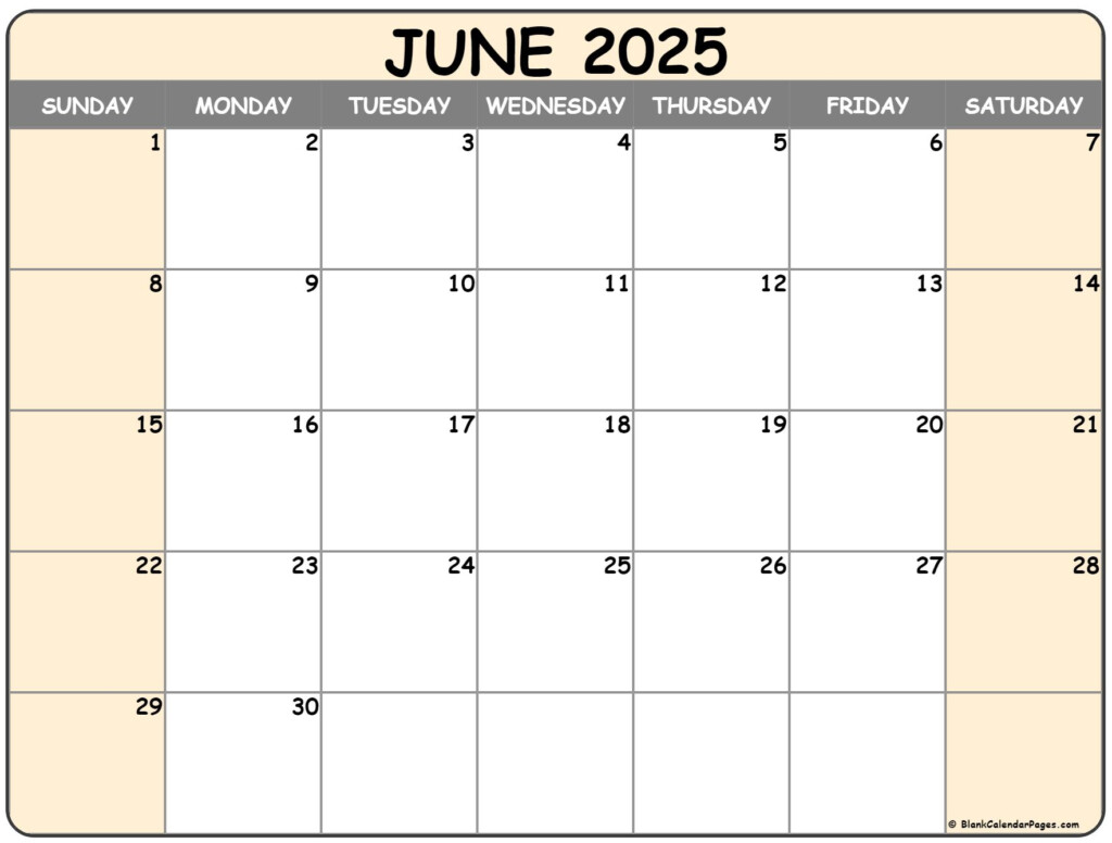 2025 Calendar June Esperanza Brooke