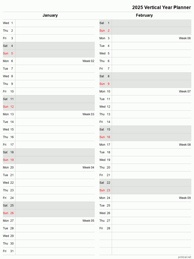 2025 Calendar Planner PDF Your Ultimate Guide To Productivity And 