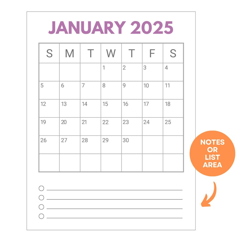 2025 Calendar Printable And Editable 2025 Editable Calendar Letter 