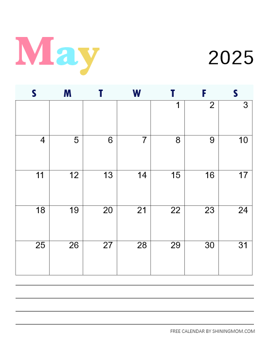 2025 Calendar Printable List Best FREE Calendars For You 