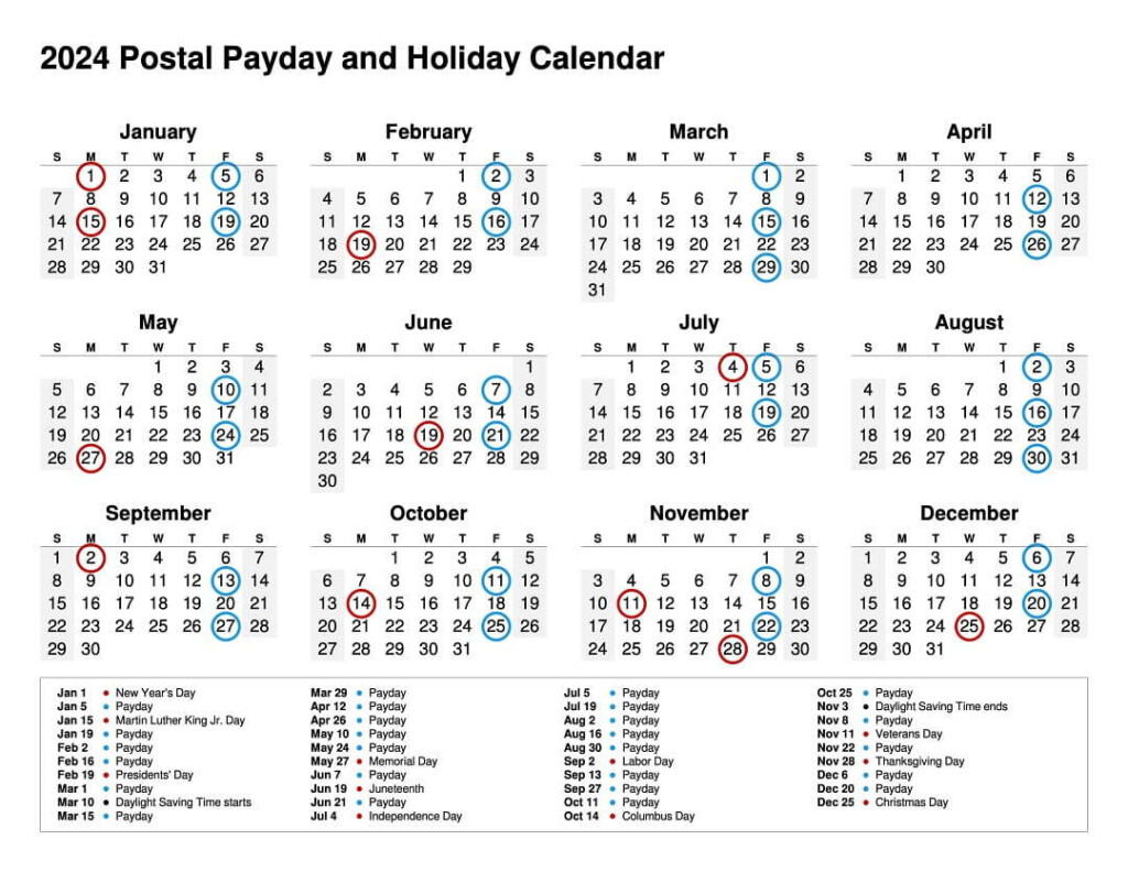 2025 Days Off Postal Calendar Melissa E Hughes