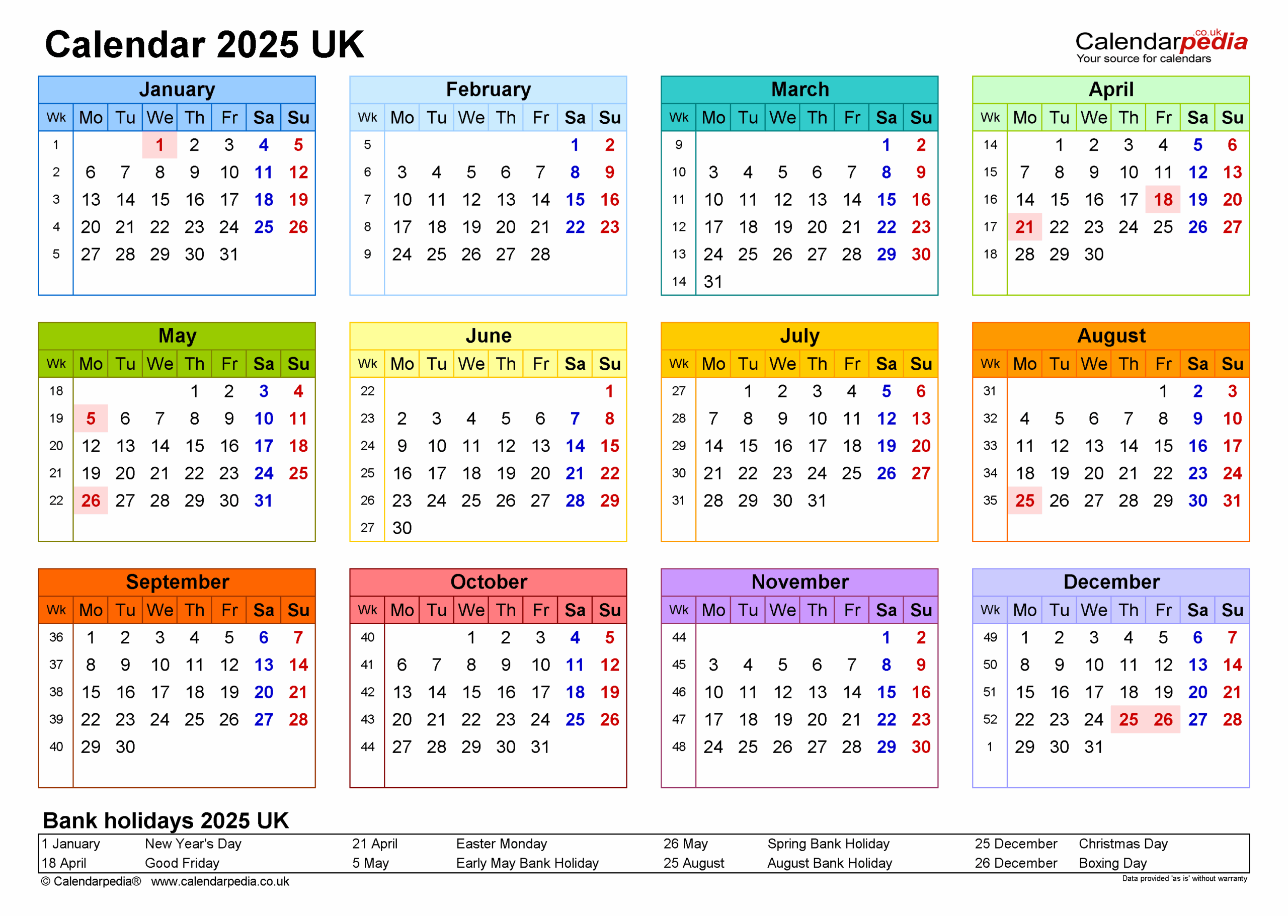 2025 Desk Calendar Uk Template John J Griffin