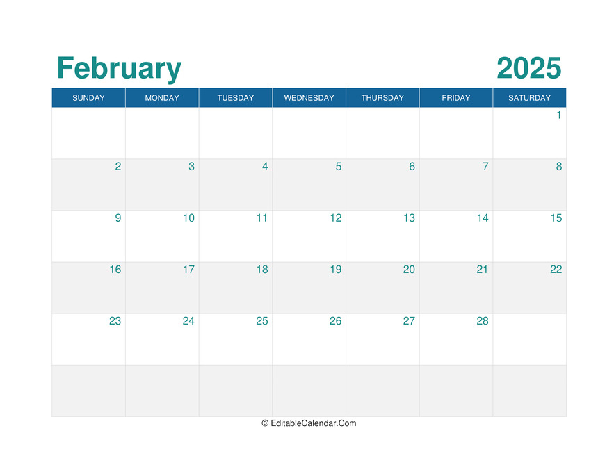2025 February Calendar Picture Printable Word Jilly Marlene