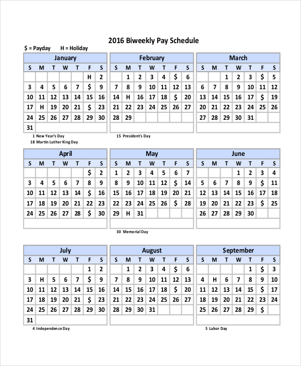 2025 Holiday Sc2025 Biweekly Payroll Calendar Template Excel Pdf Free 
