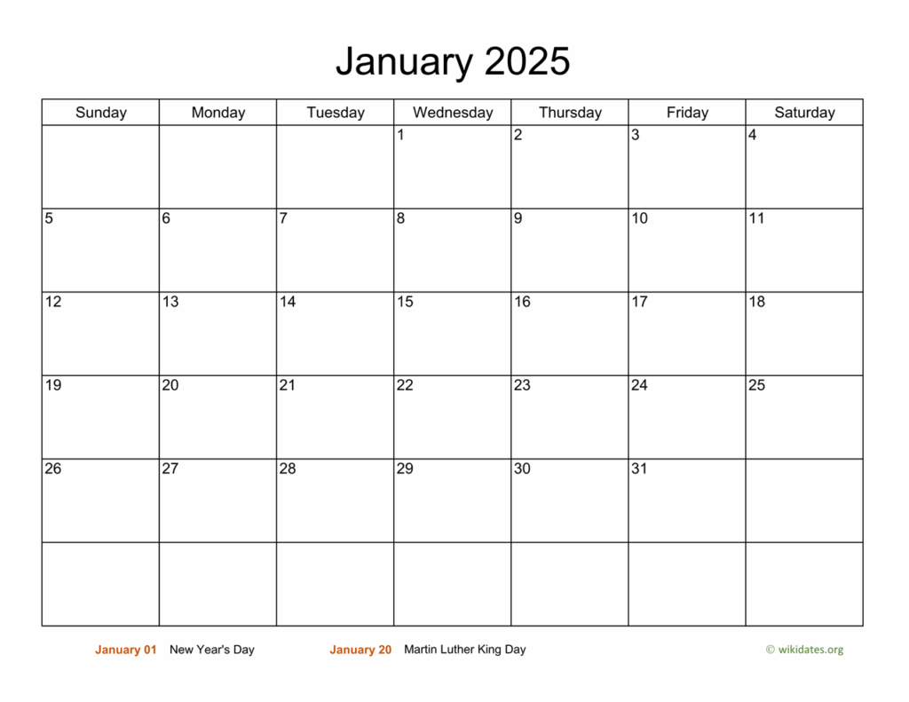 2025 January Calendar To Print Without Prejudice David S Jessen