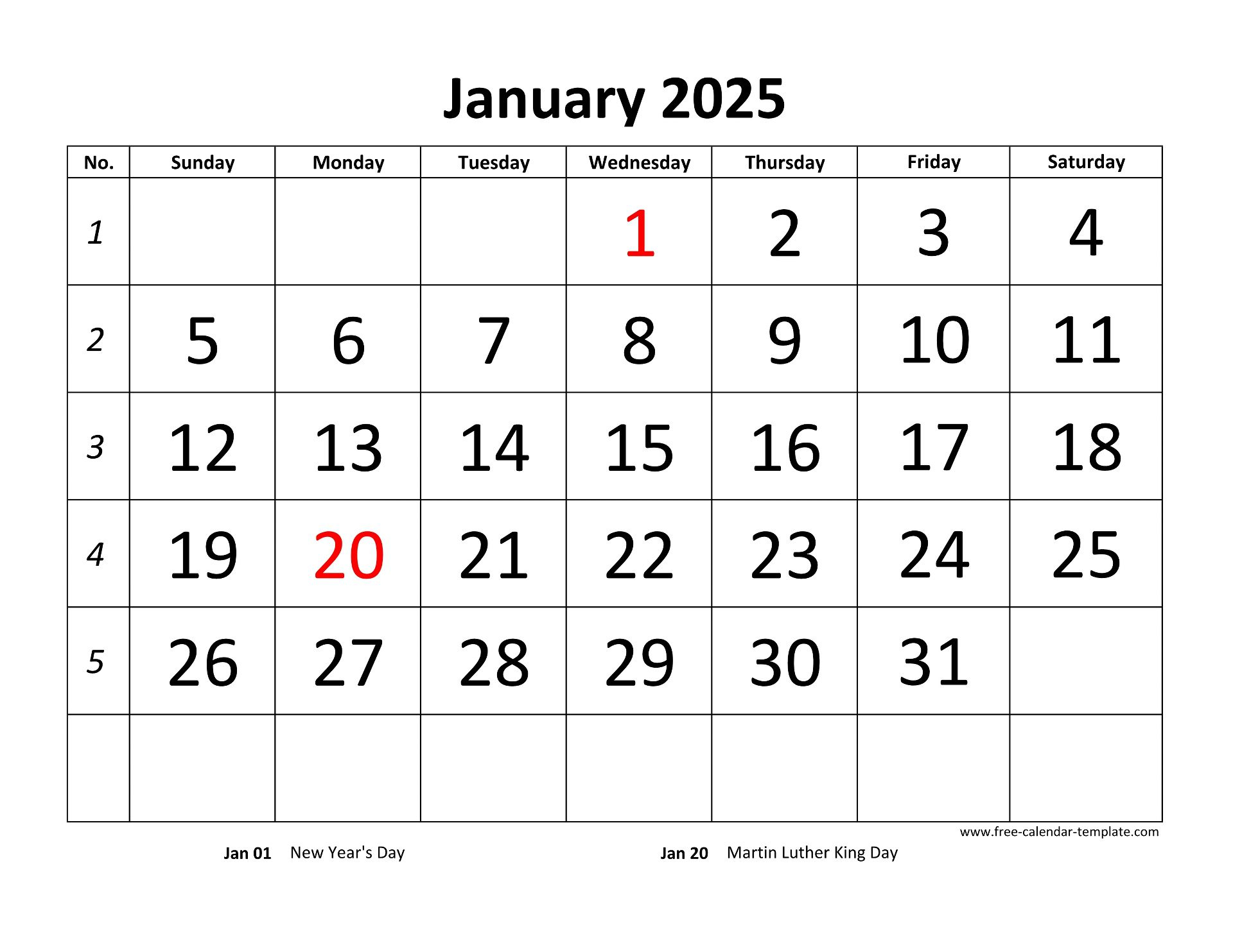2025 Monthly Calendar Downloadable Free Print James L Prokop