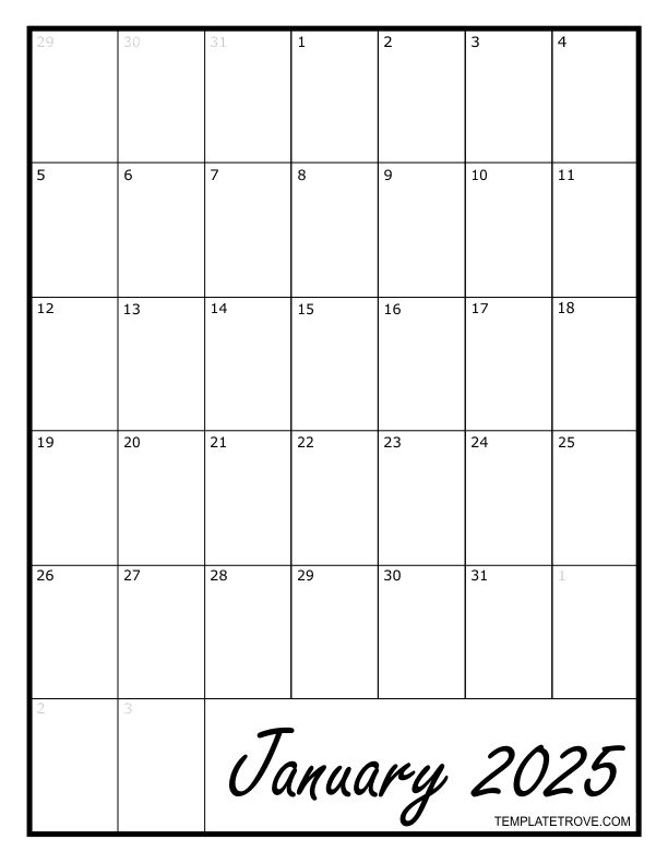 2025 Monthly Calendar Printable Editable Free Monthly Nash Sterlings