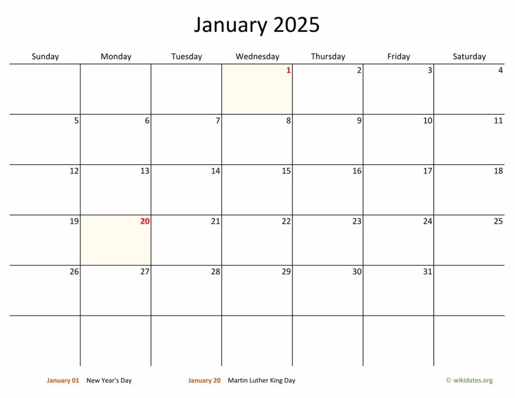 2025 Monthly Calendar Template Word Downloads Weston Fliyinn