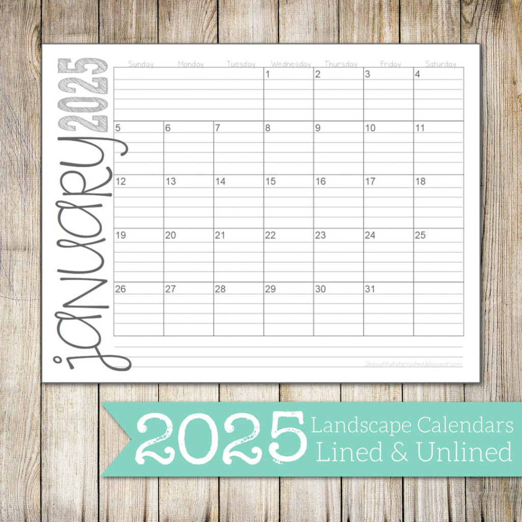 2025 Monthly Lined Calendar Faris Wood