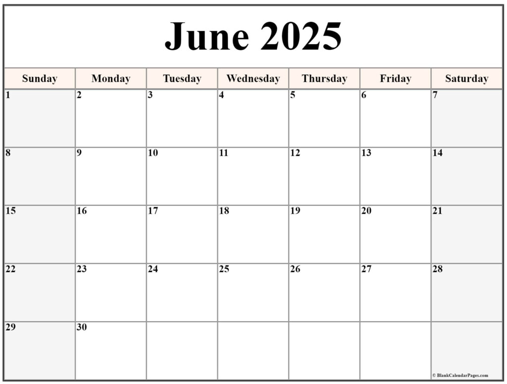 2025 Printable Calendar Free June Landscape Plan Your Month With Ease 