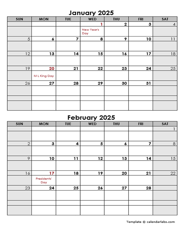 2025 Printable Calendar Template Word Free Microsoft Word Alma J Mogensen