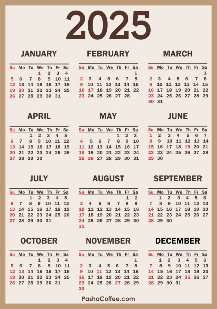2025 Printable Calendar With Holidays Pdf Download Full Screen Alma C 