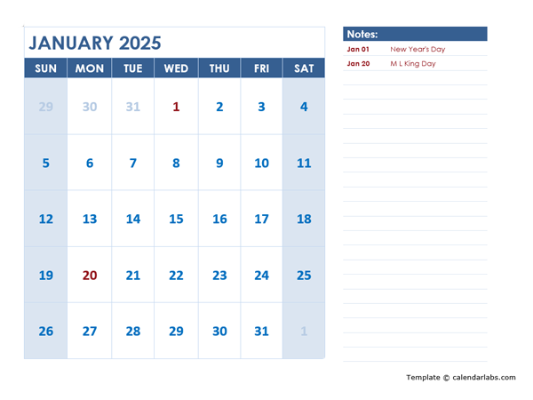 2025 Printable Large Calendar Free Printable Templates