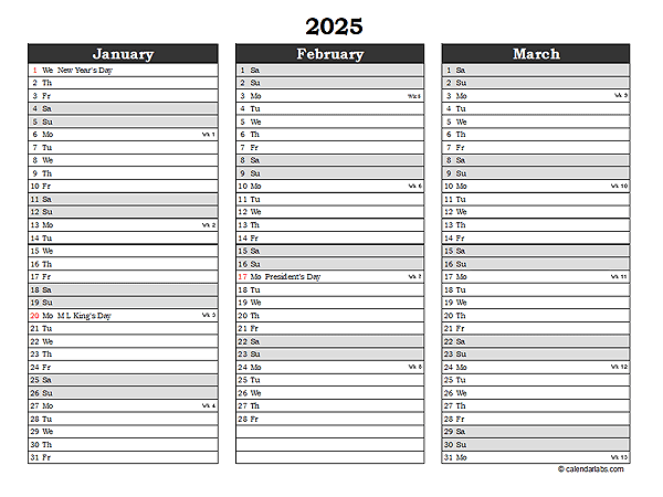 3 Month Calendar 2025 Template A Comprehensive Guide For Planning And 