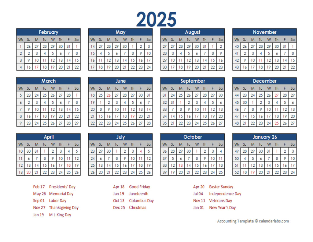 445 Accounting Calendar 2025 Megan W McCaleb