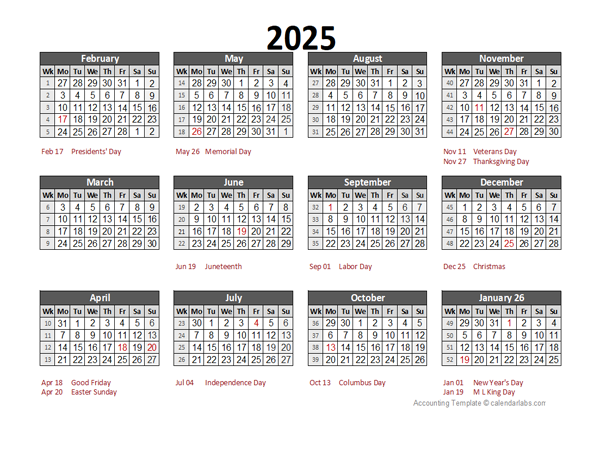 5 4 4 Accounting Calendar 2025 A Comprehensive Guide Mary K Kyle
