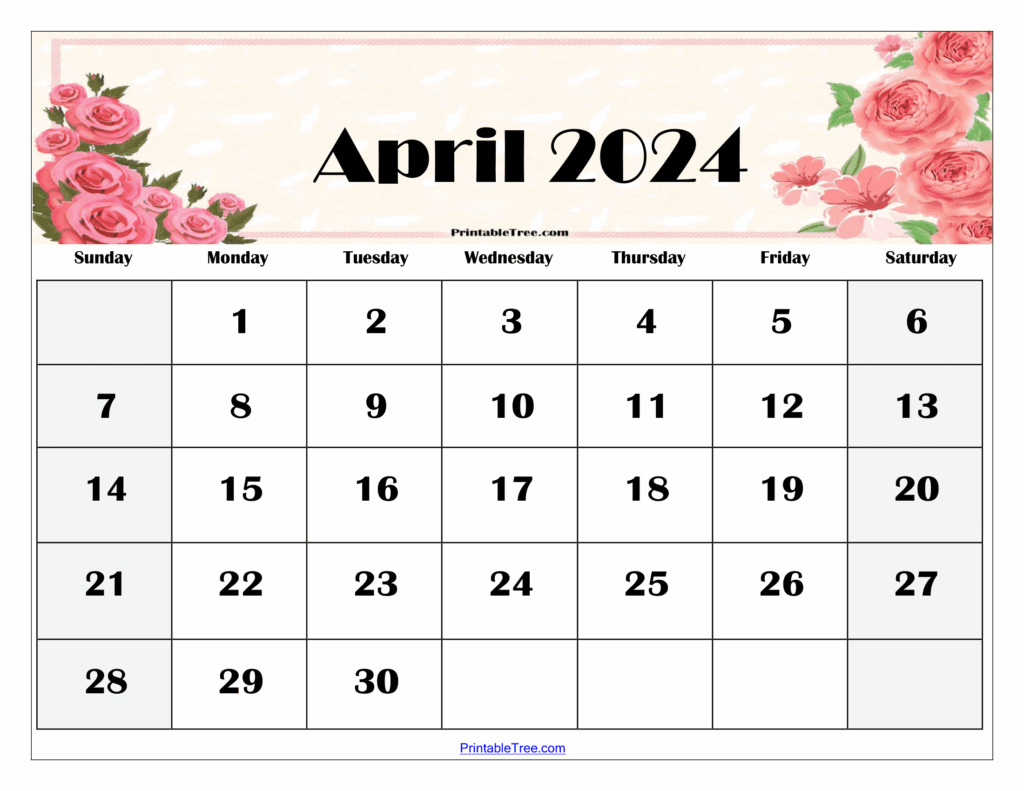 April 2025 Calendar Printable Free Cute Evan A Bibby