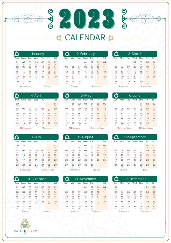 Arabic Calendar 2025 Pdf Conclusive Consequent Certain Cameron Rose