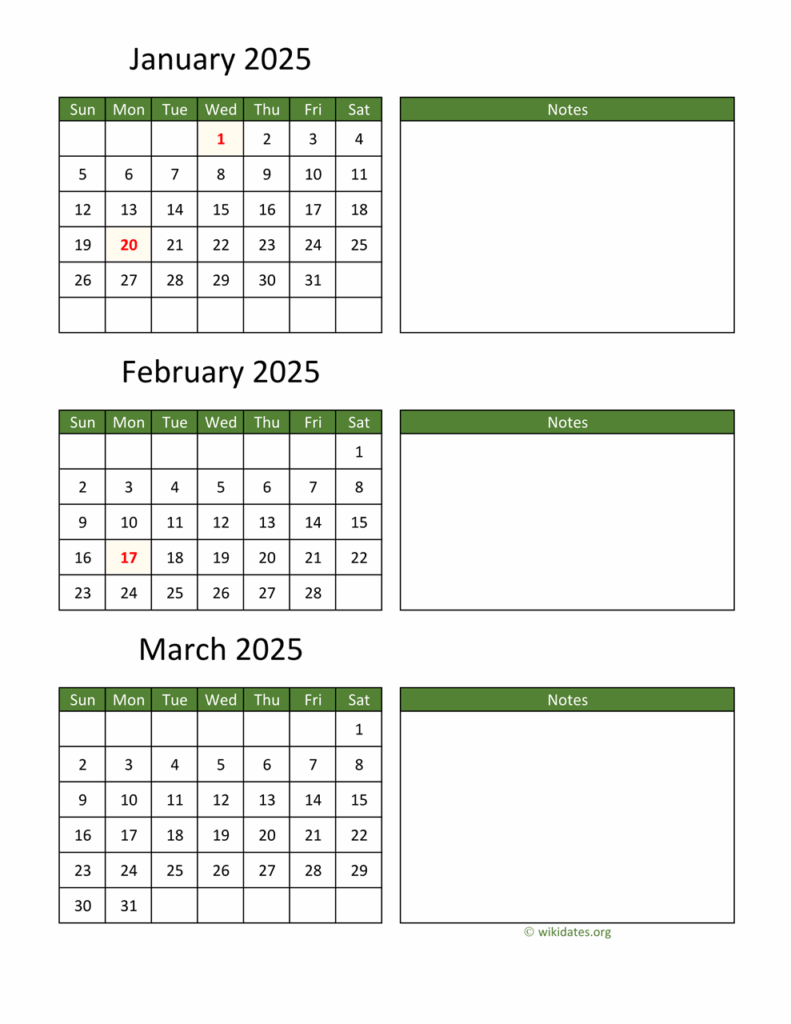 Calendar 2025 Printable By Month Donald J Rosier