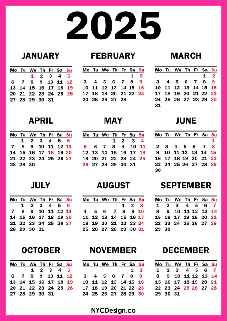 Calendar 2025 Printable Free Uk Pdf Alexander M Mathiasen