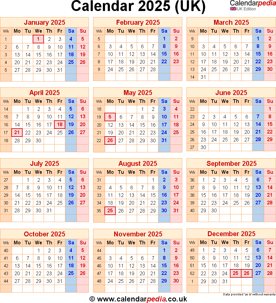 Calendar 2025 Printable Free Uk Pdf Cheryl E Wolfe