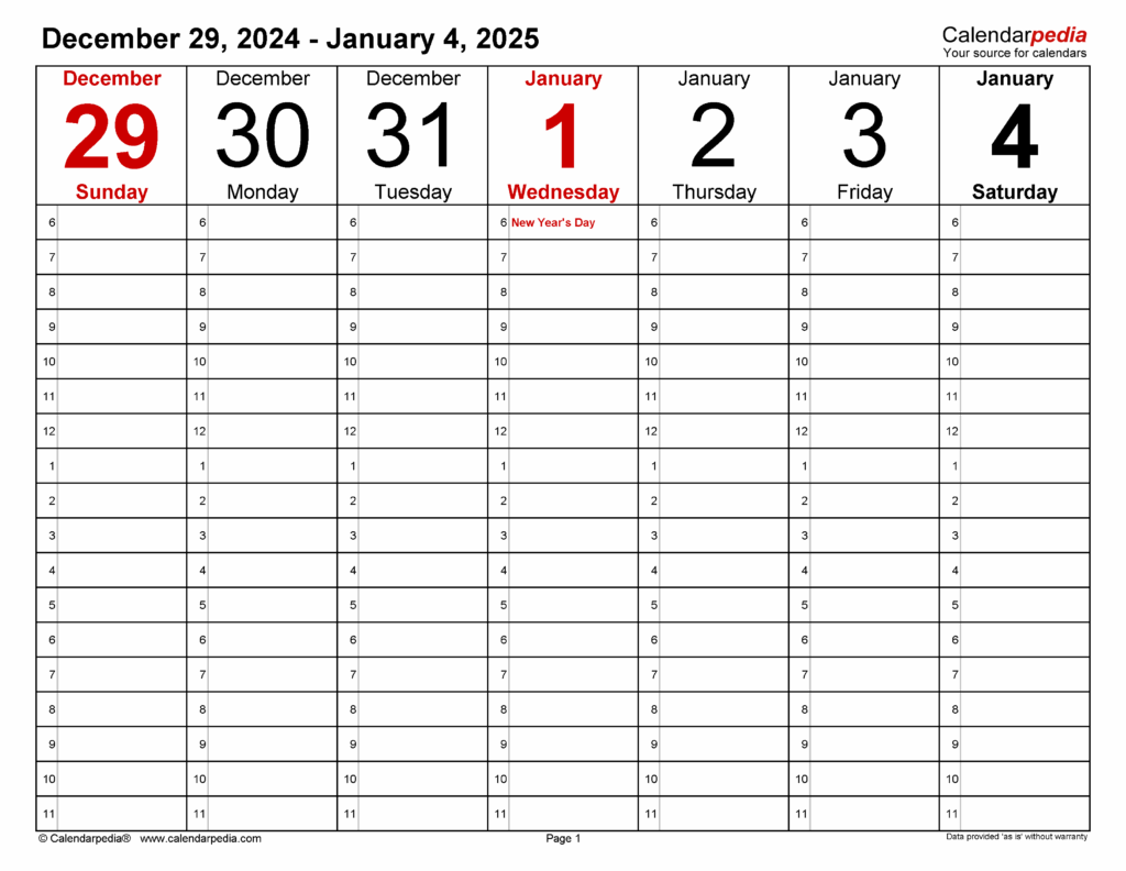 Calendar 2025 Weekly Planner Carlton J Martin