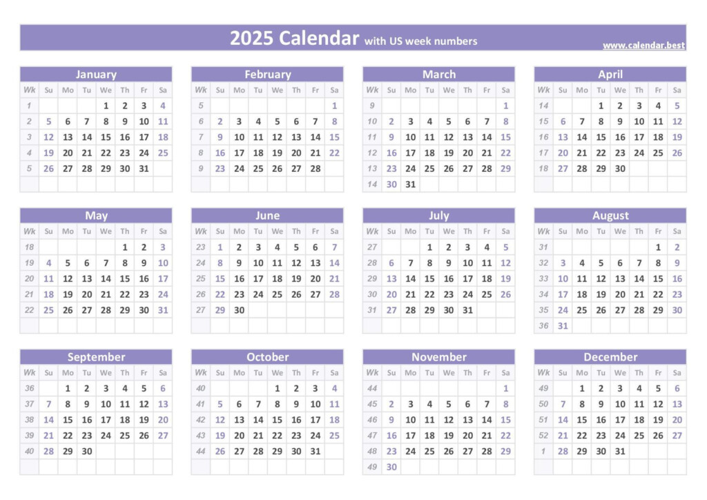 Calendar With Week Numbers 2025 Printable Amanda M Mathiesen