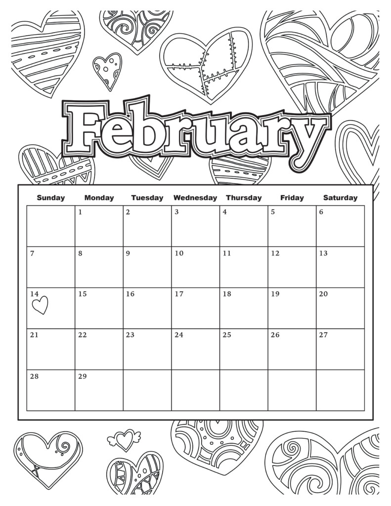 Coloring Calendar 2025 Free Kenny F Gandara