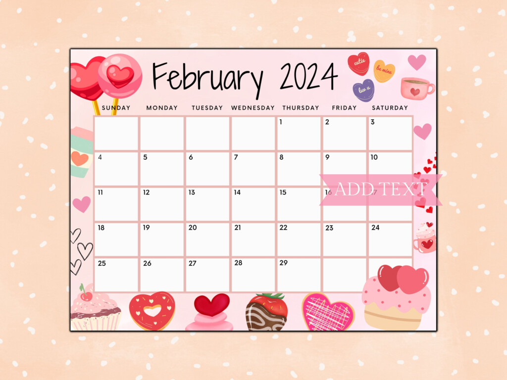 Cute February 2025 Calendar Personal Life Calendar