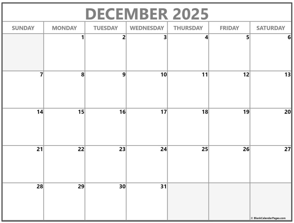 December 2025 Calendar Page Free Print Merrill E Vera