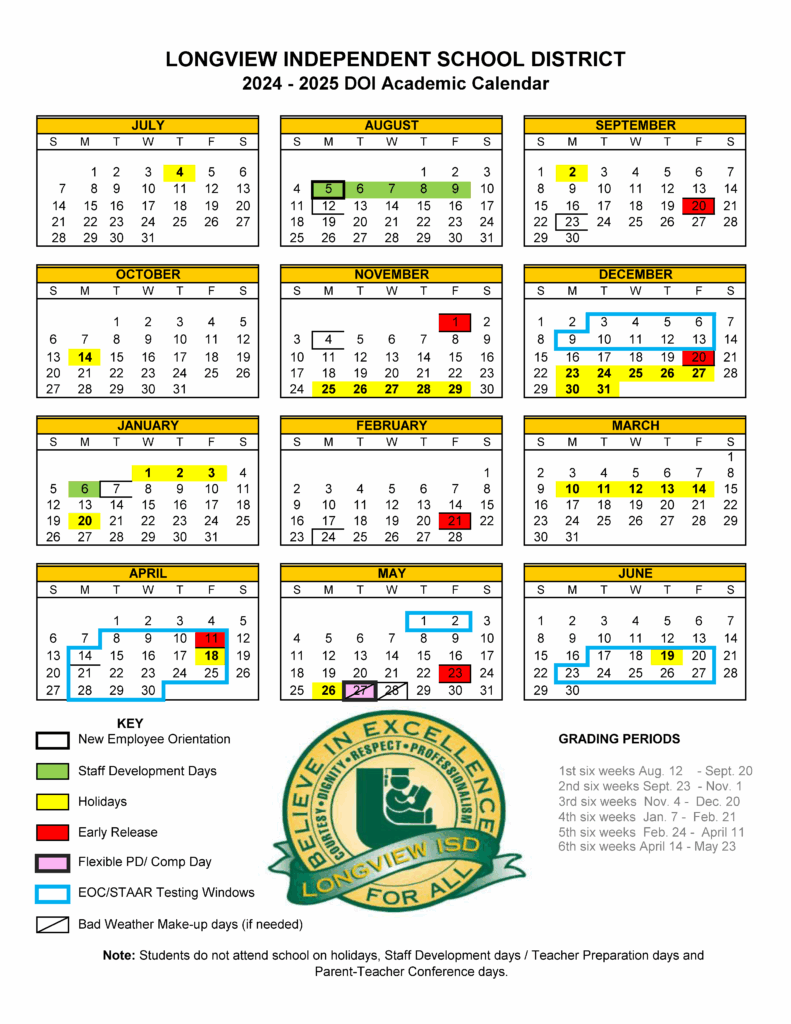 District Calendar Https w3 lisd 