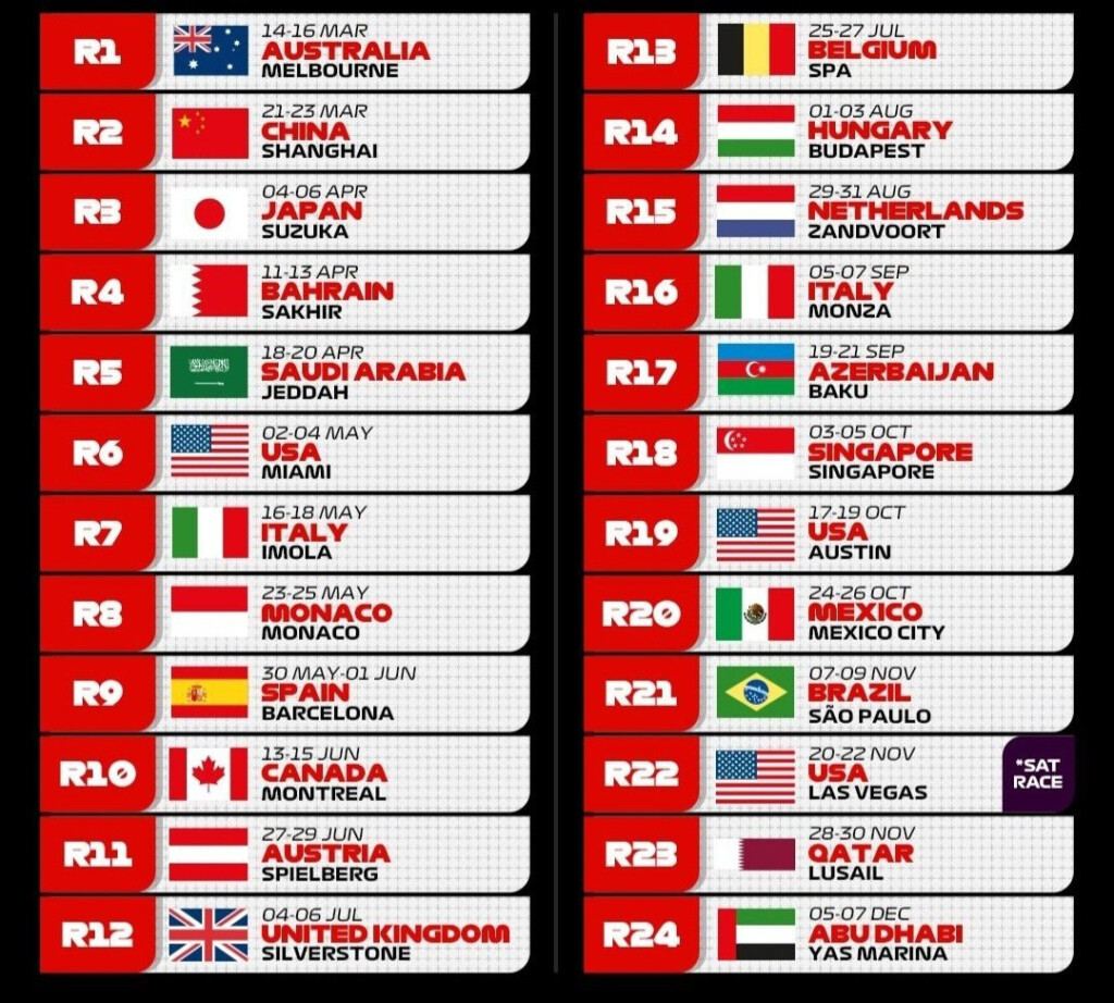 F1 2025 Race Calendar Pdf Betsy J Roe