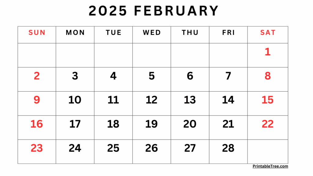 February 2025 Calendar Template Ivy Green