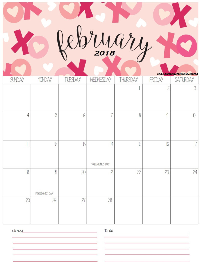 February Calendar 2025 Cute Printable Nikolaj A Hedegaard