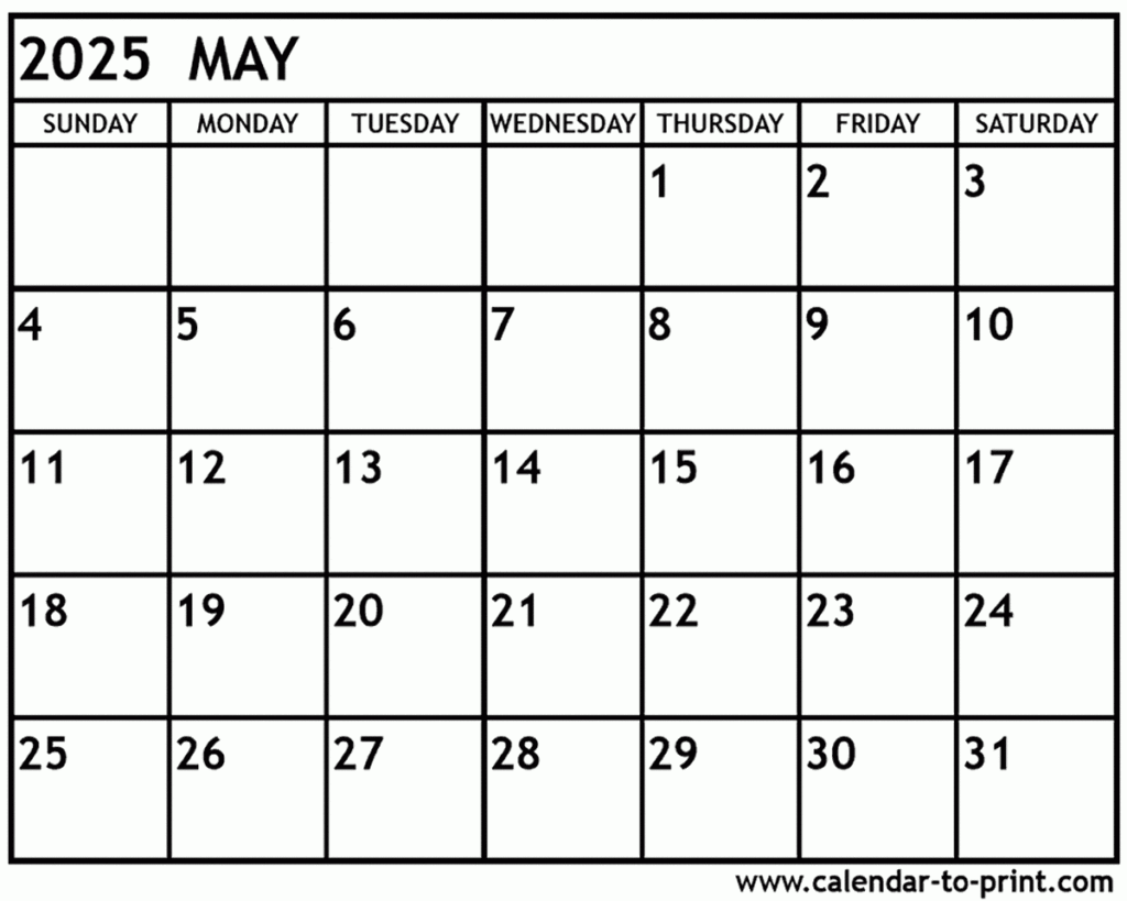 February To May 2025 Calendar Printable Free Shelley R Tribble