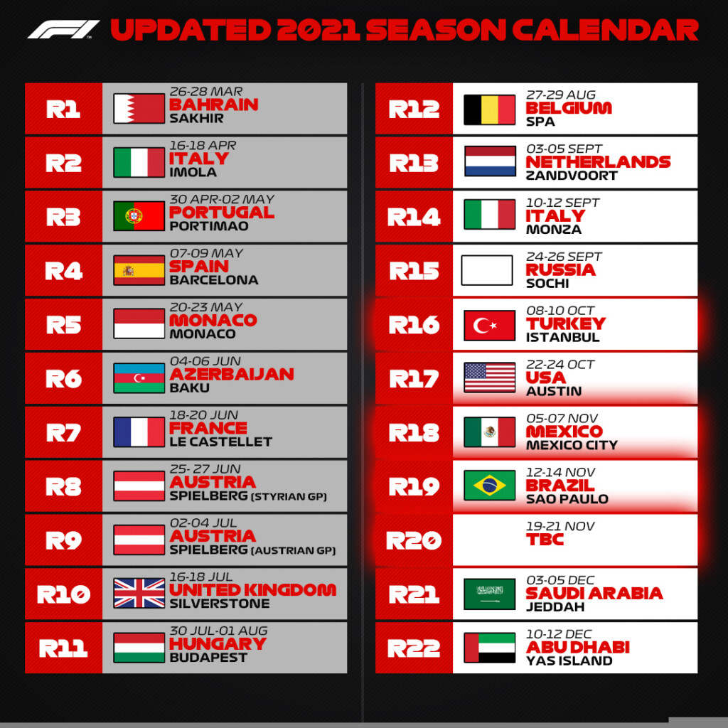 Formula 1 2025 Calender Calendars 2025