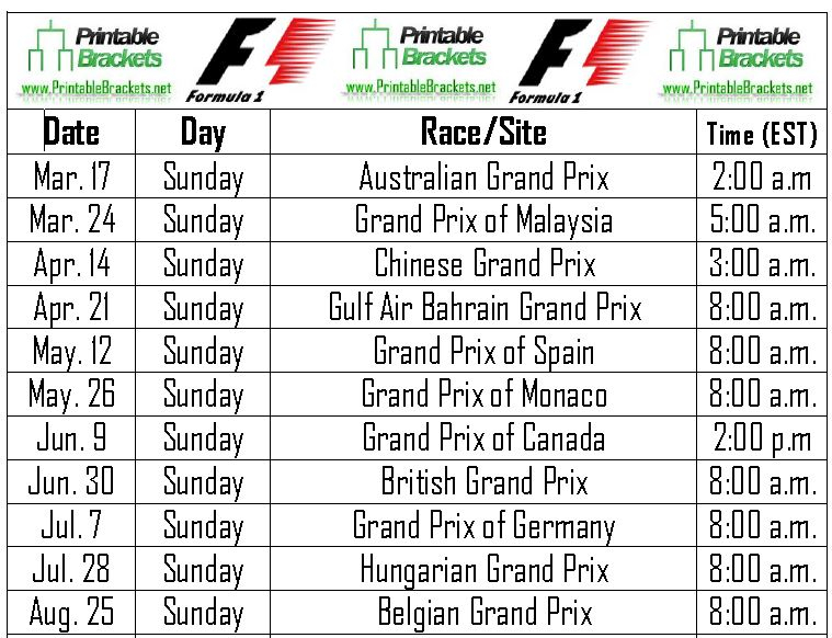 Formula 1 Racing Schedule 2025 Printable Pdf Maeve Thatcher