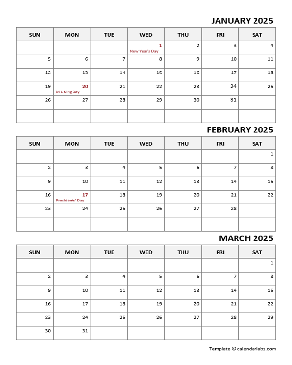 Free Microsoft Word Calendar Template 2025 Kathleen D Leary