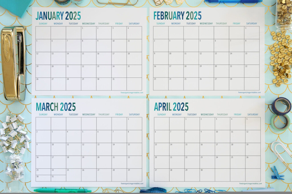 Free Perpetual Calendar 2025 Printable