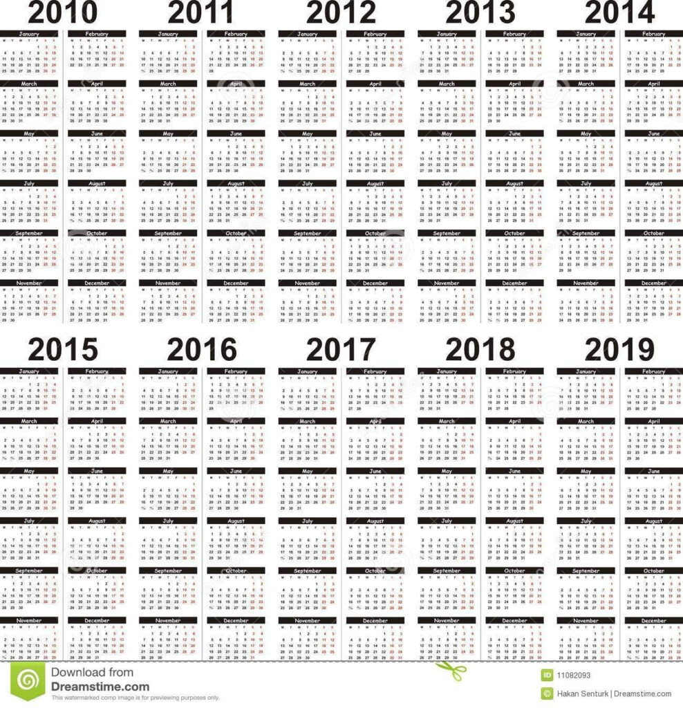 Free Printable 5 Year Calendar 2025 To 2025 Riku Deboer