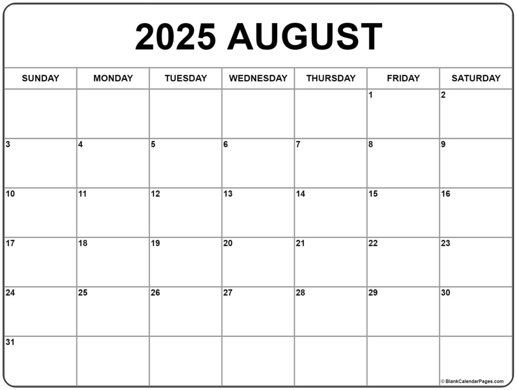 Free Printable Calendar 2025 August Jasper Monroe