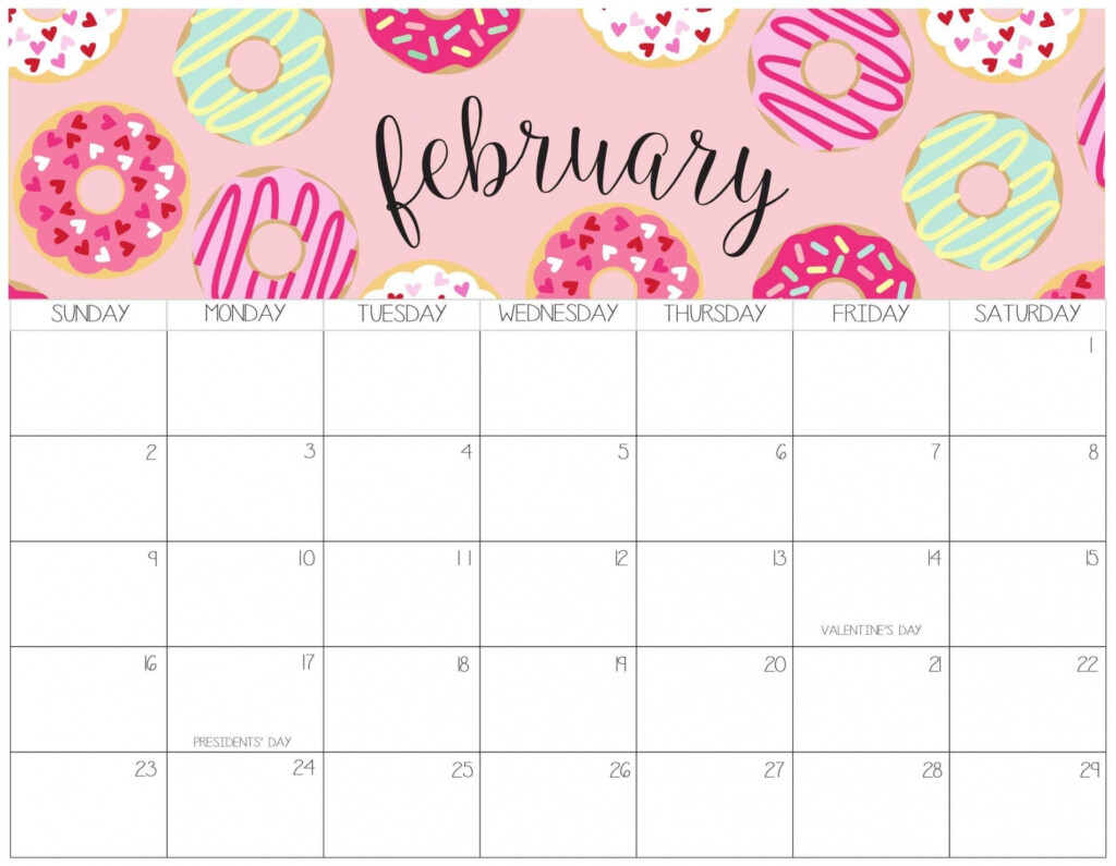 Free Printable Cute February 2025 Calendars That Alfred M Dam