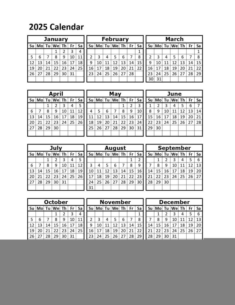 Free Printable Employee Attendance Calendar 2025 Printable Calendars