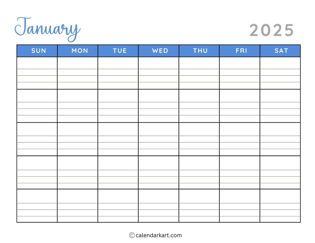 Free Printable Lined Calendar 2025 Printable Calendars