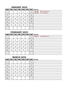 Free Quarterly Calendar Template 2025 Printable Pdf Dannie J Olivo