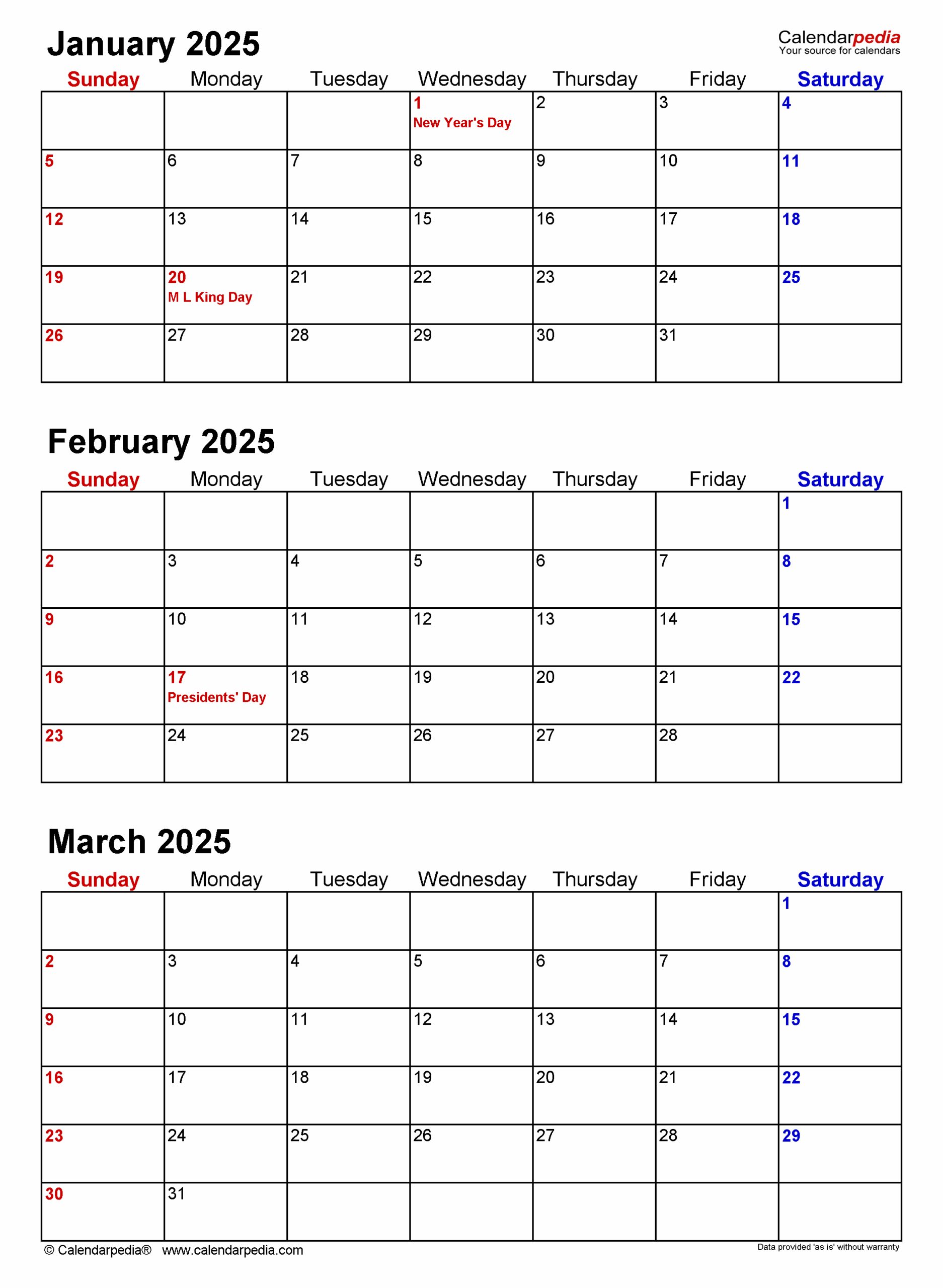 Free Quarterly Calendar Template 2025 Printable Pdf Dannie J Olivo